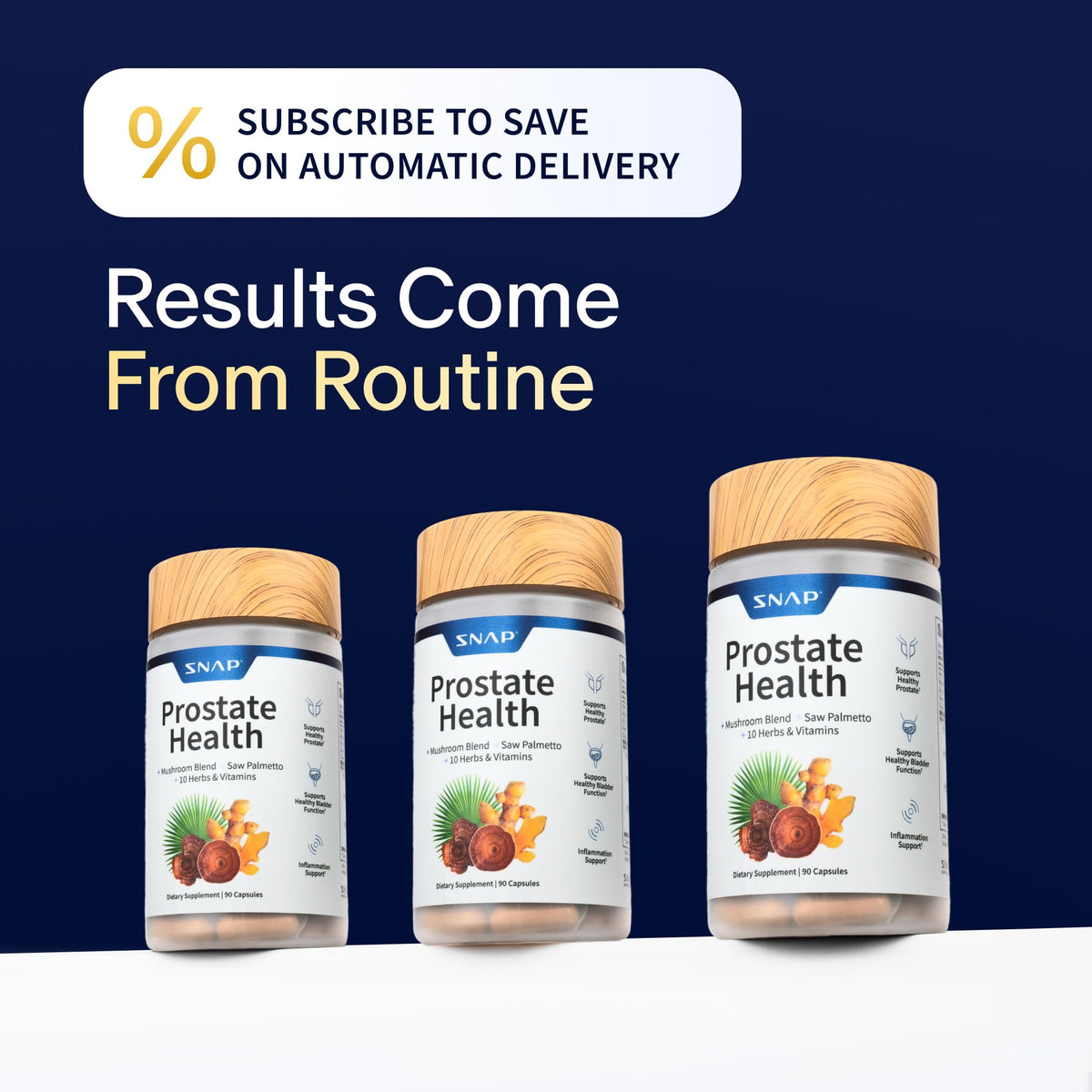 Prostate Health + Nitric Oxide Booster Bundle, 90+60 Caps W45856