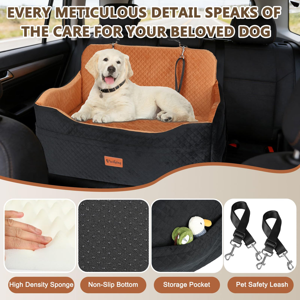 Large Dog Car Seat with 4 in Cushion G695