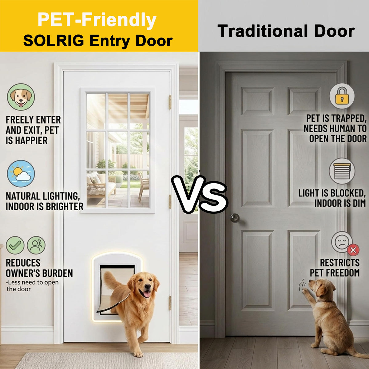 36"x 80" 9-Lite Clear Glass Exterior Door P715