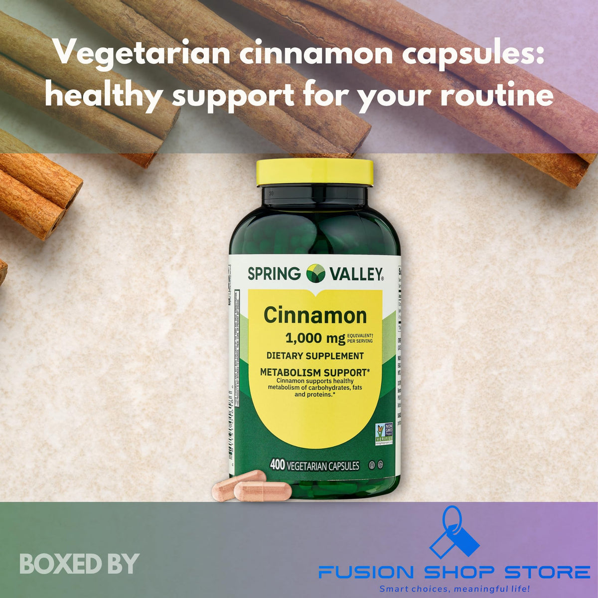 Cinnamon Extract Capsules 400 Count N66904
