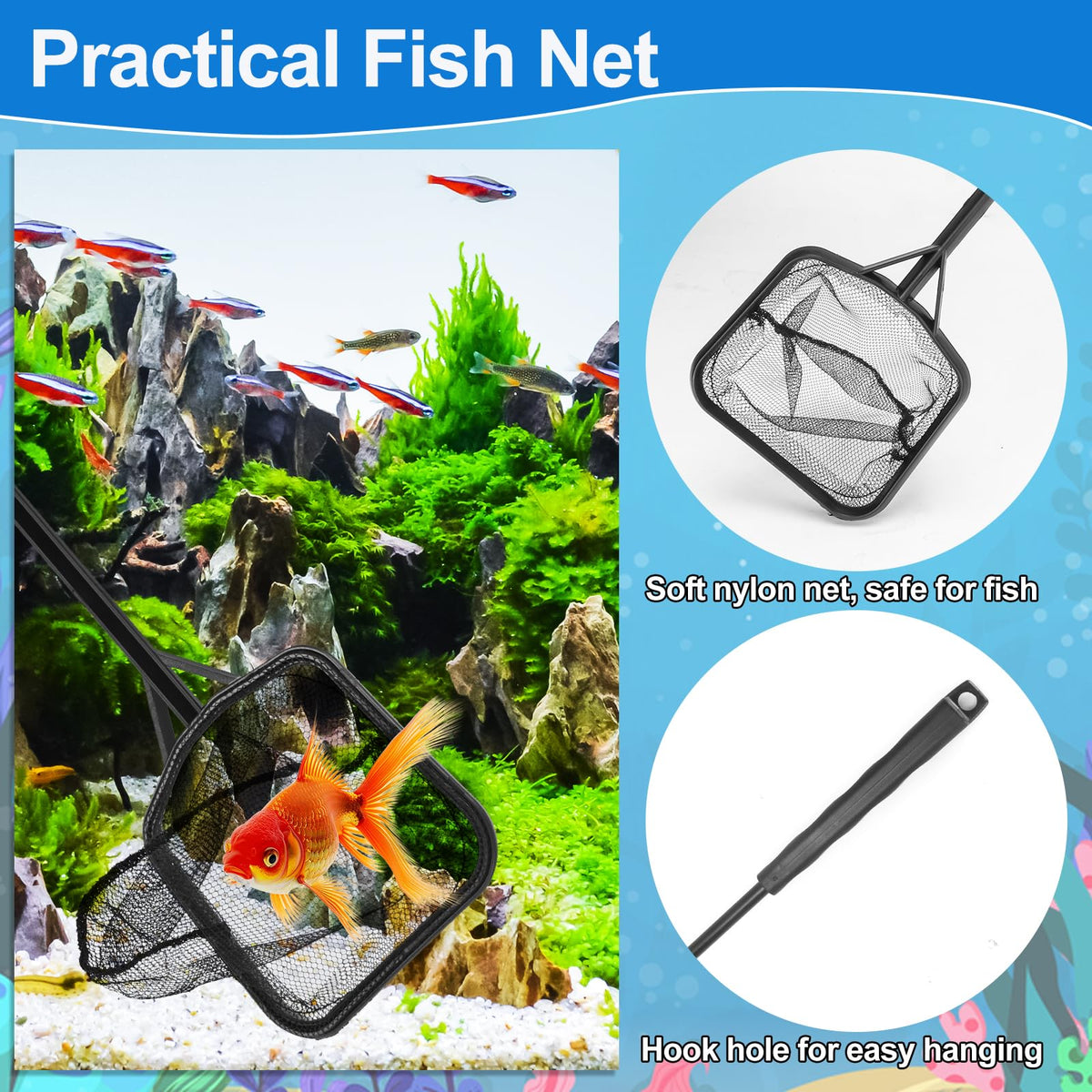 Fish Tank Cleaning Kit Set of 4 Pieces U693