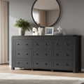 9 Drawer Wood Dresser P21148
