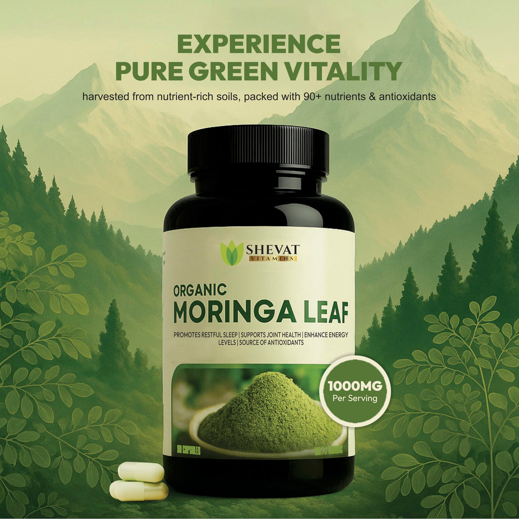 Organic Moringa Leaf Capsules 1000mg 90 Capsules Y714683