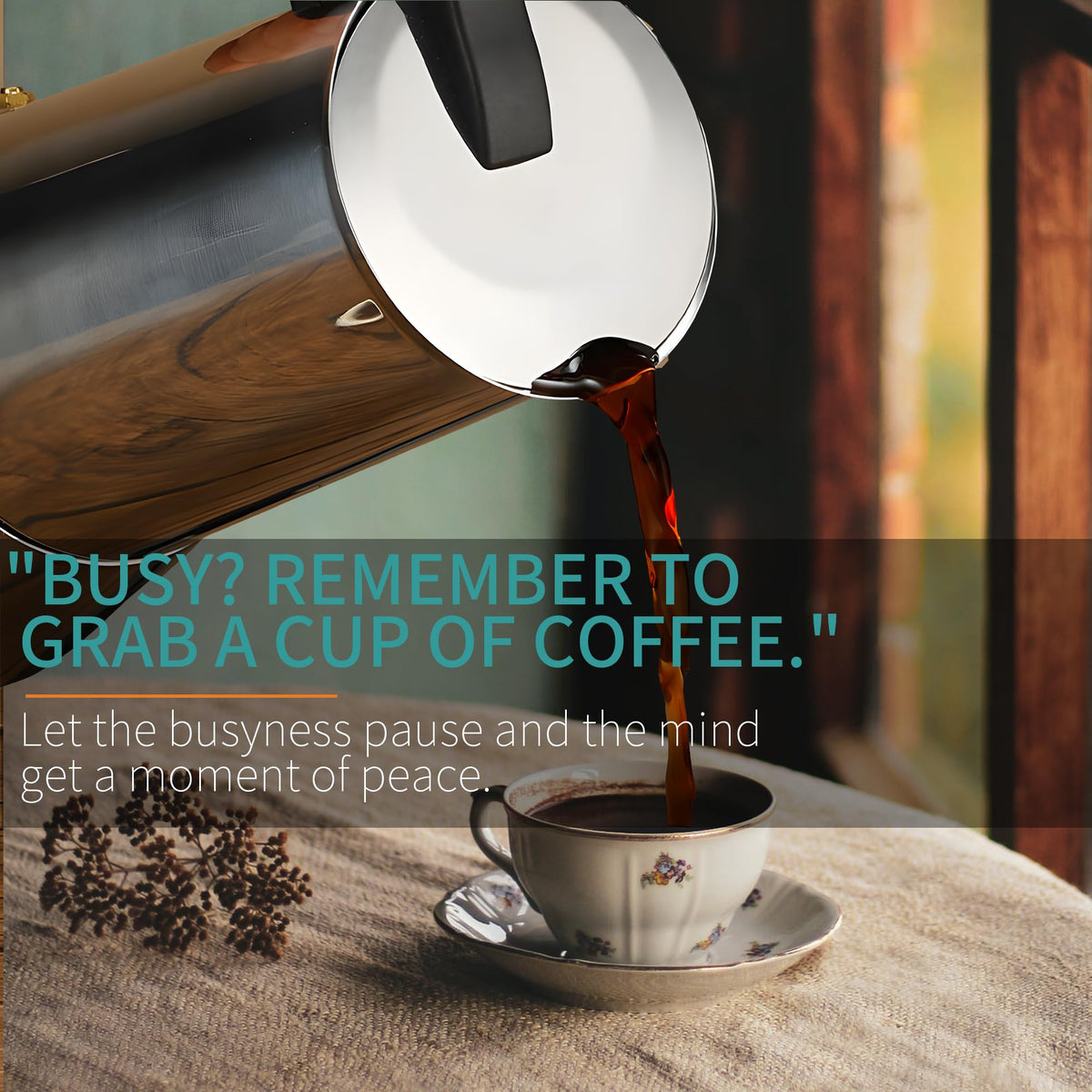 Stainless Steel Stovetop Espresso Maker 300ml 6 cup N6548
