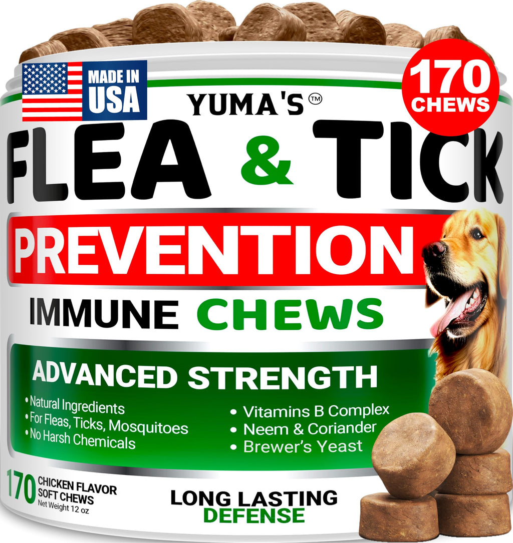 Natural Oral Flea and Tick Prevention for Dogs, 170 Chews J4389