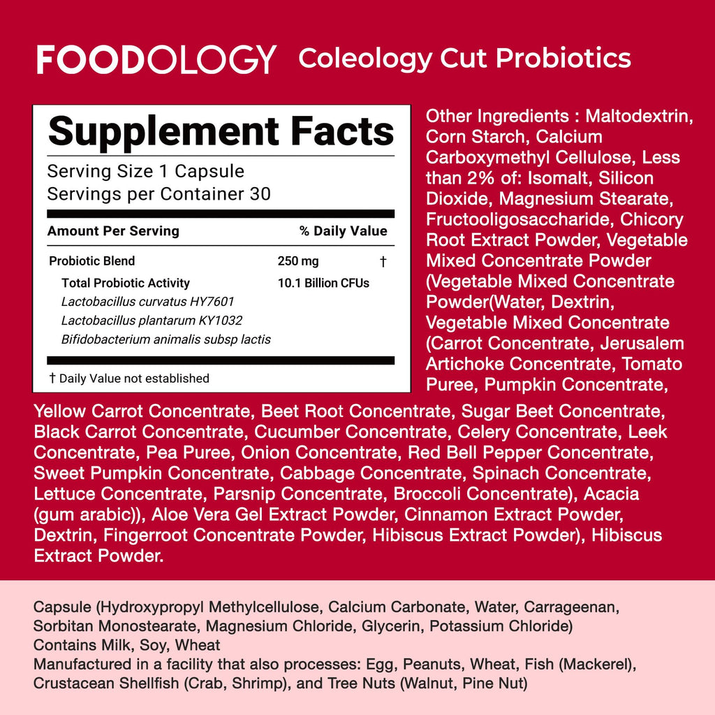 Probiotics for Bloating Relief 30 Capsules W8548