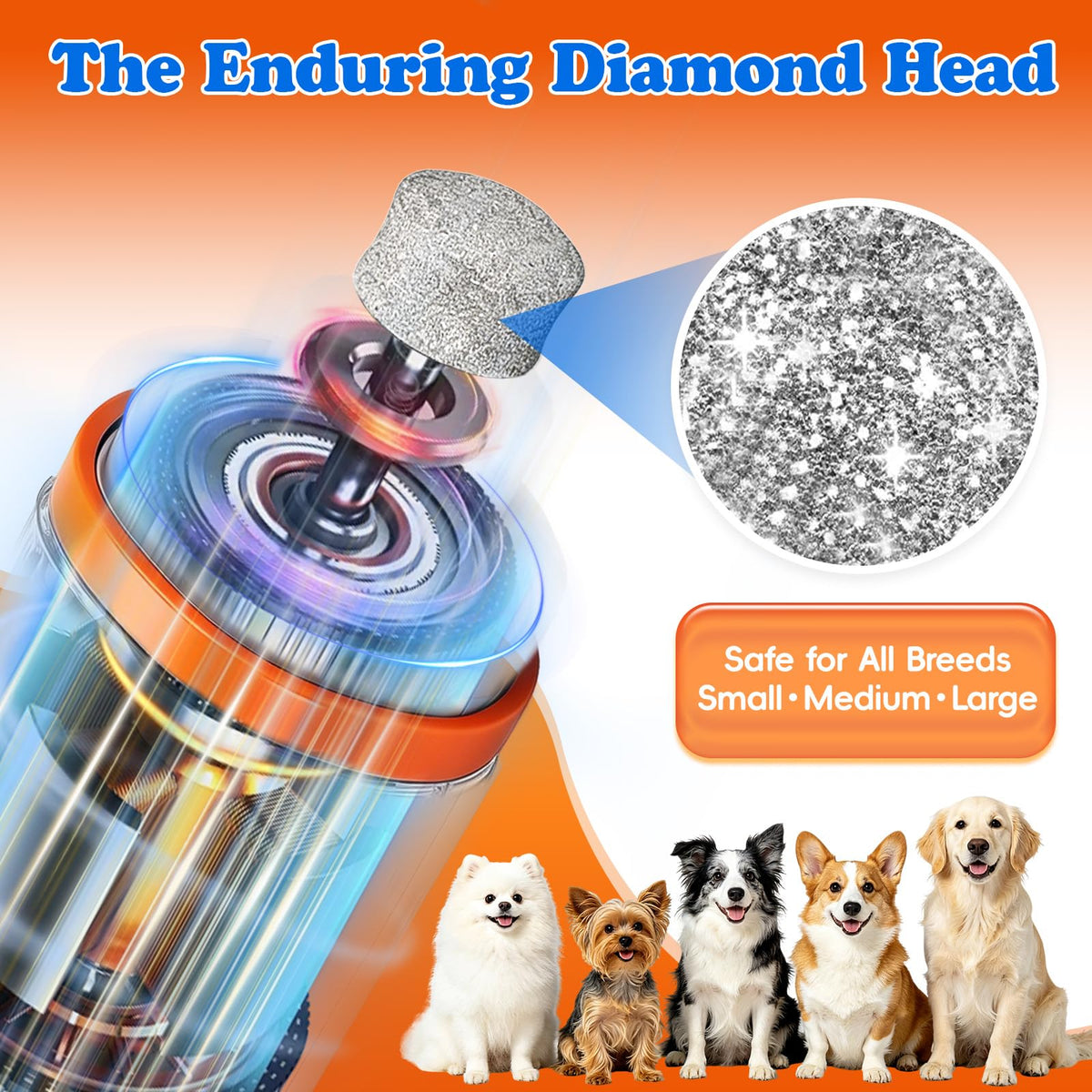 Dog Nail Grinder with LED Light V5007