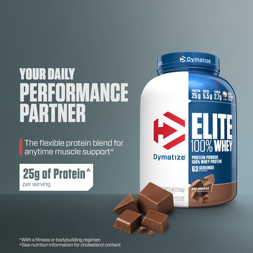 100% Whey Protein Powder, 25g Protein, Rich Chocolate, 5 Pound K21617