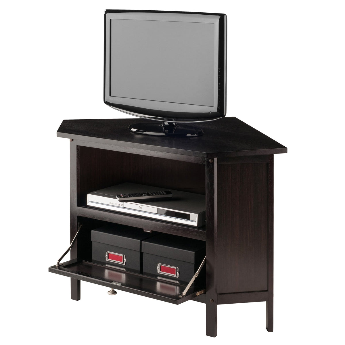 Espresso Corner TV Stand A6063