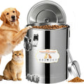40lb Airtight Stainless Steel Dog Food Storage Container C1565