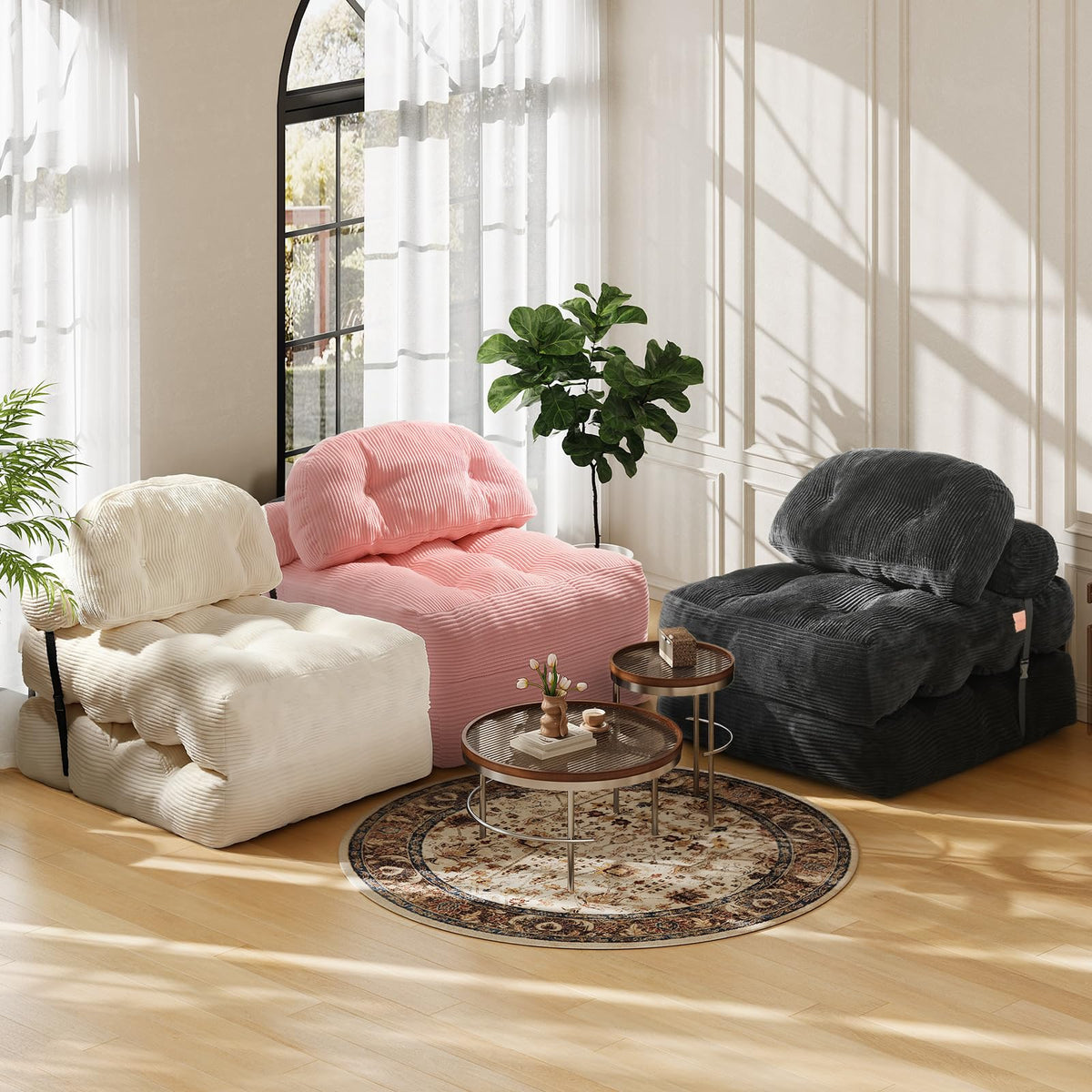 Folding Convertible Sofa Bed with Pillow Y603390