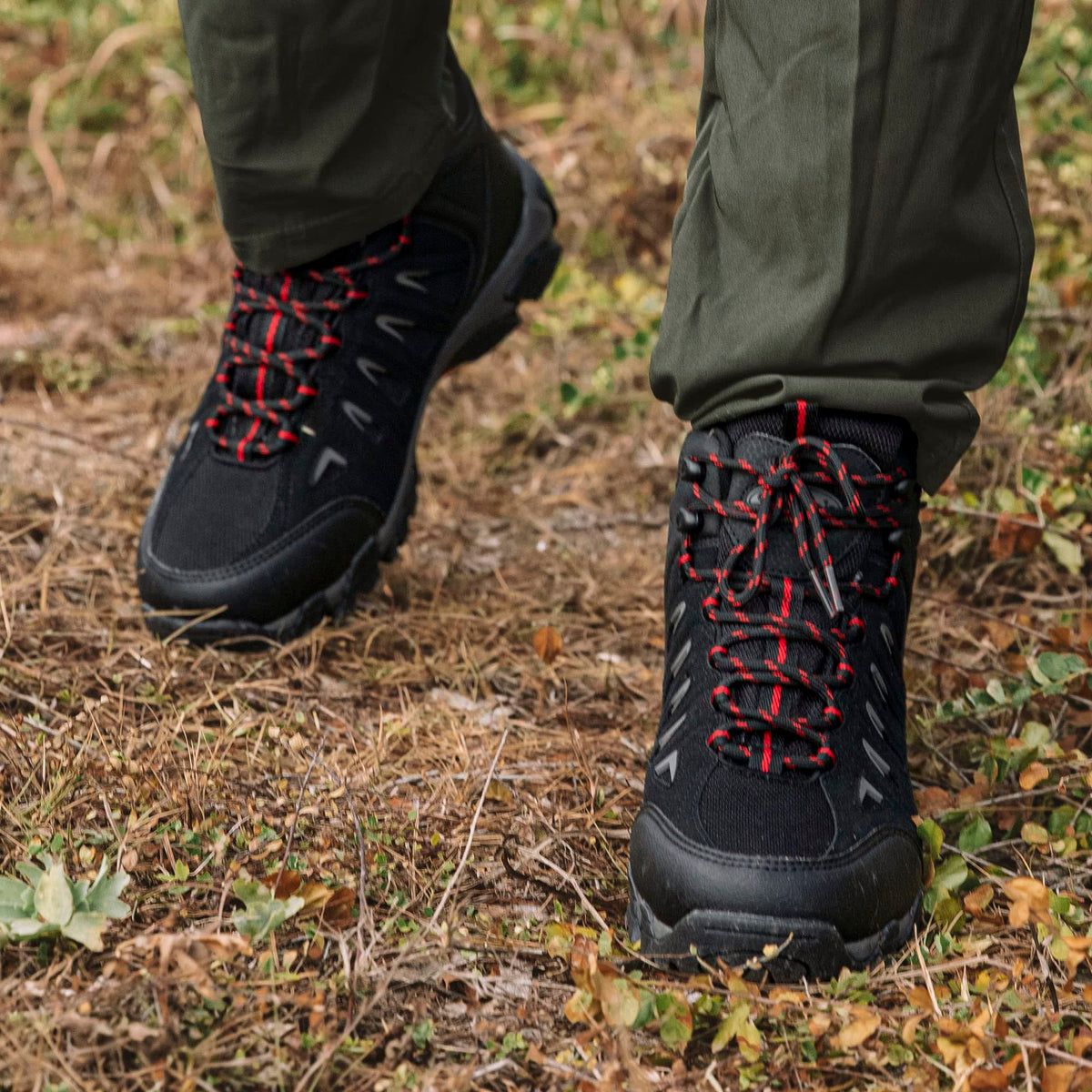 Men's Waterproof Non-Slip Lightweight Mid Top Hiking Boots F882319