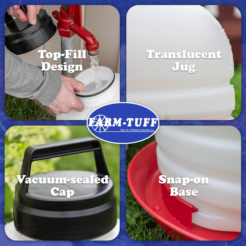 3 Gallon BPA-Free Plastic Hanging Chicken Waterer H200