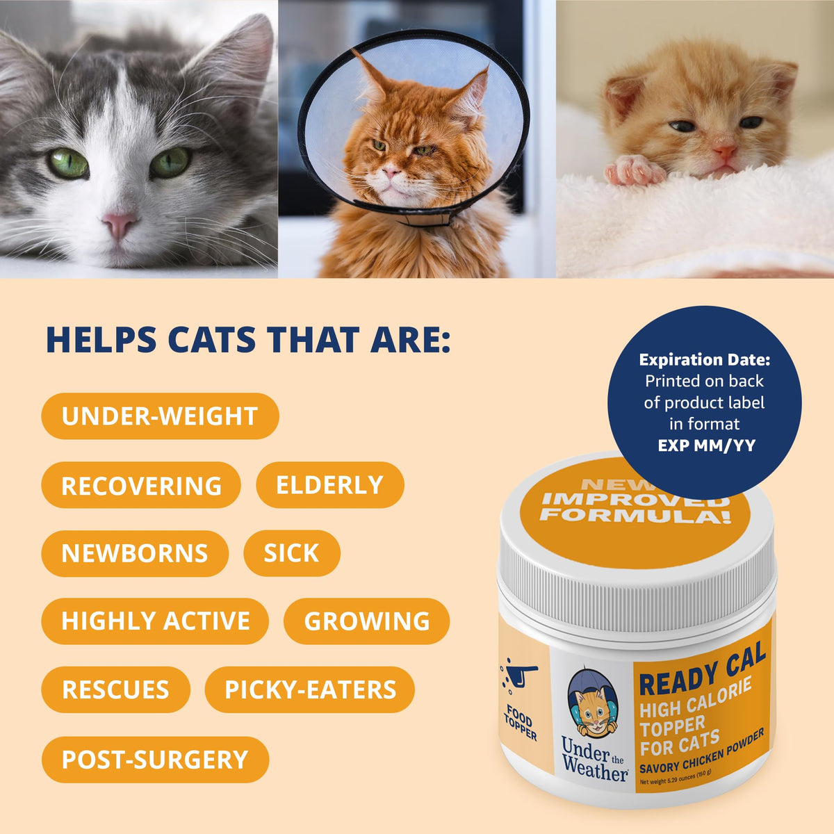 Chicken Flavor High-Calorie Cat Supplement Powder U973
