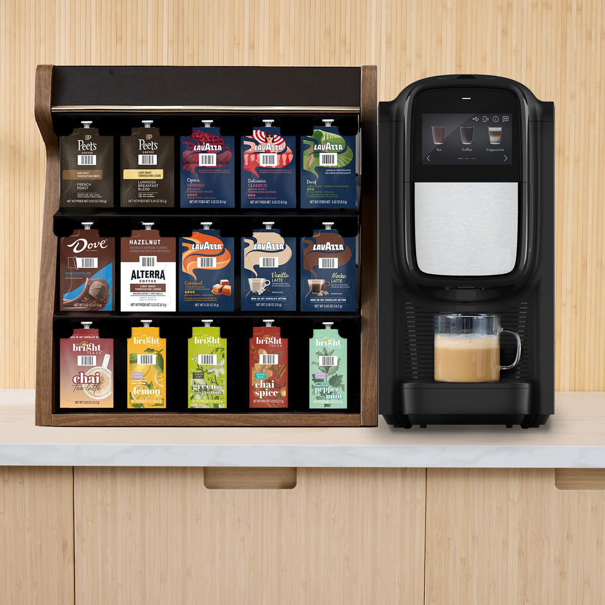Single-Serve Brewer with Multiple Brew Sizes H37344
