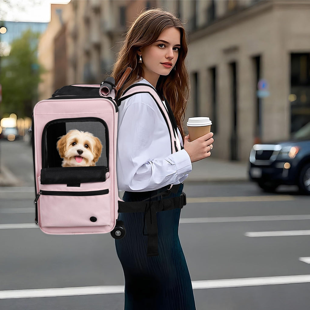 Rolling Dog & Cat Carrier Z3555