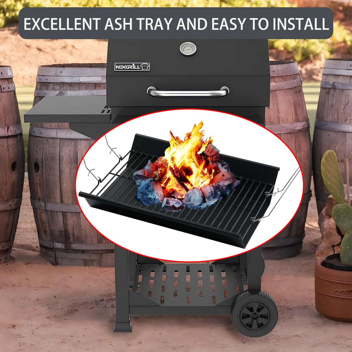 Charcoal Tray Grill Replacement Parts Ash Pan U223174