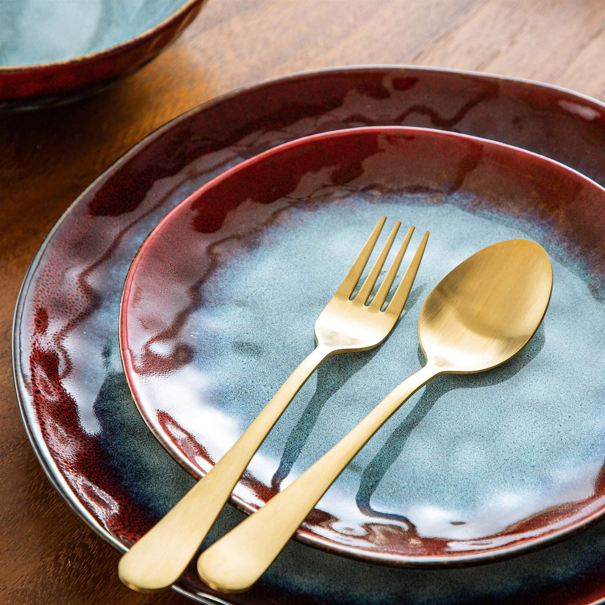 Ceramic 12-Piece Stoneware Dinner Set U27913