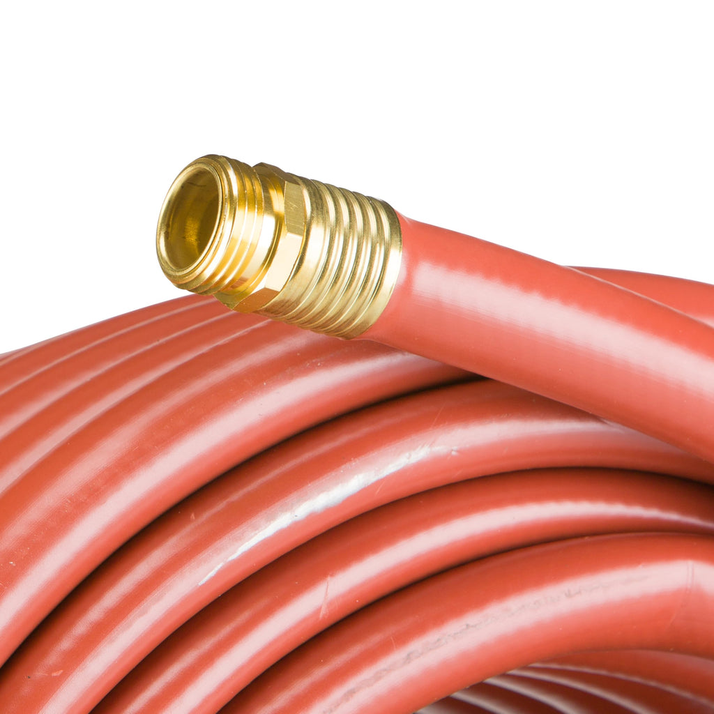 Heavy Duty Watering Hose, 100' Length, 3/4" Diameter, 400+ PSI, Red F367707