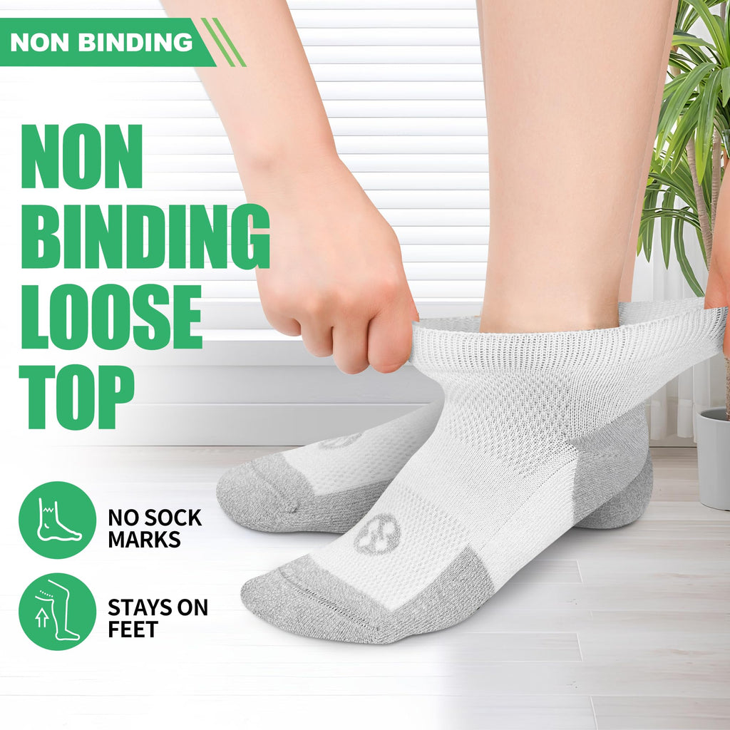 Low Cut Diabetic Socks 6 Pairs R96701