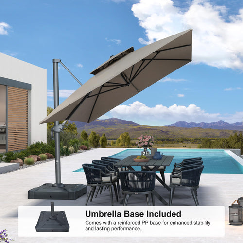 10' x 13' Cantilever Umbrella with Base H287272
