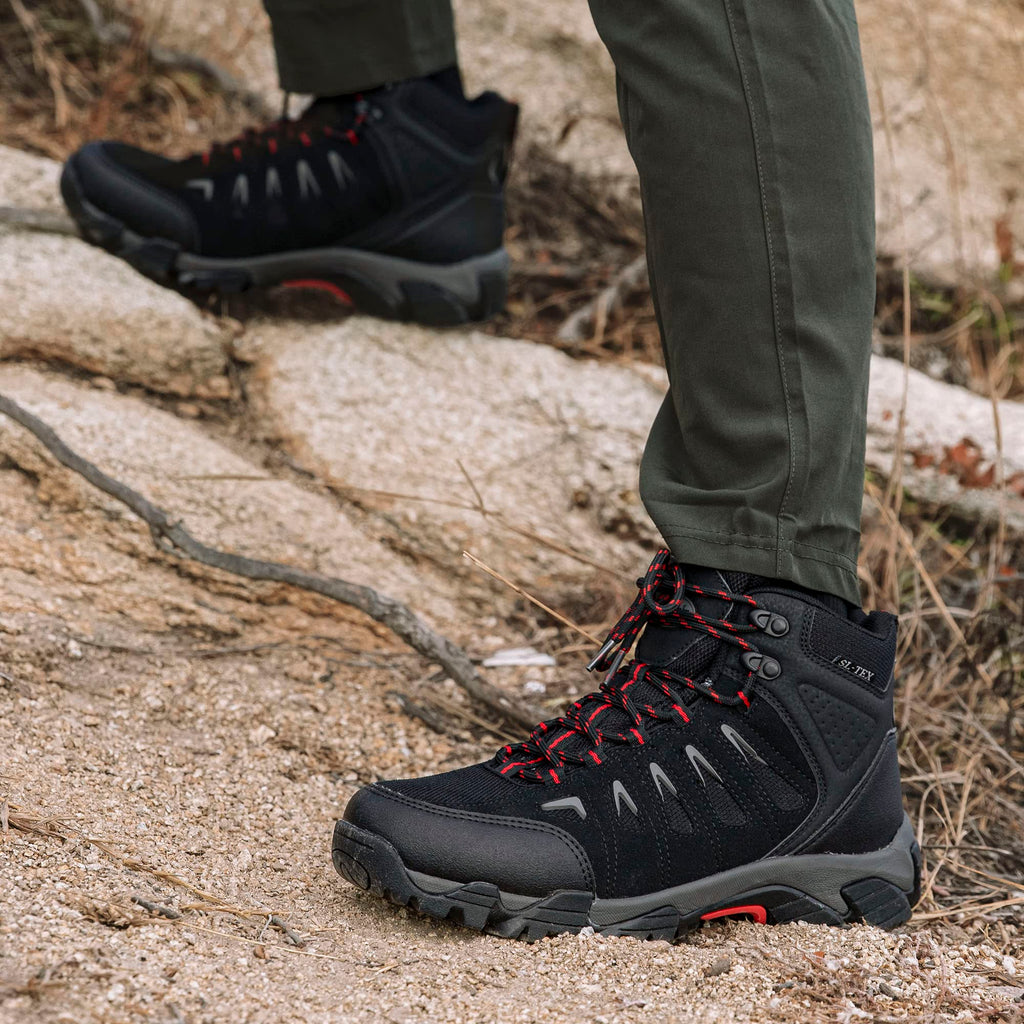 Men's Waterproof Non-Slip Lightweight Mid Top Hiking Boots F882319