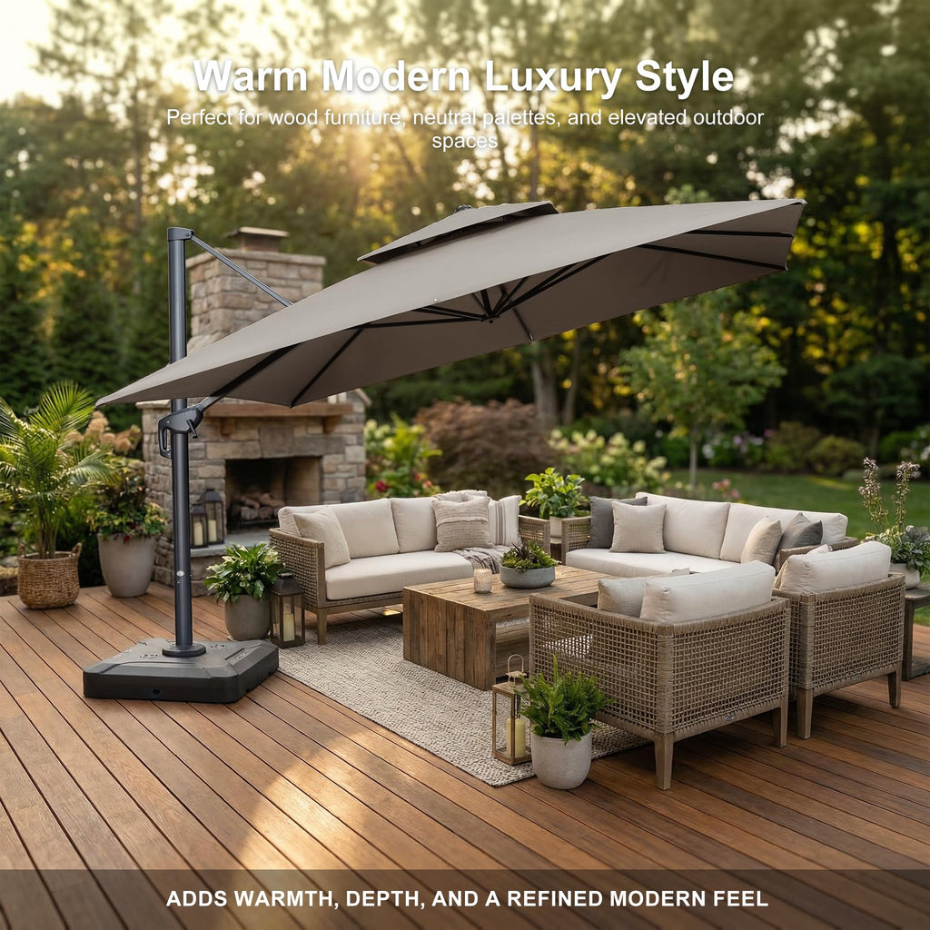 10' x 13' Cantilever Umbrella with Base H287272