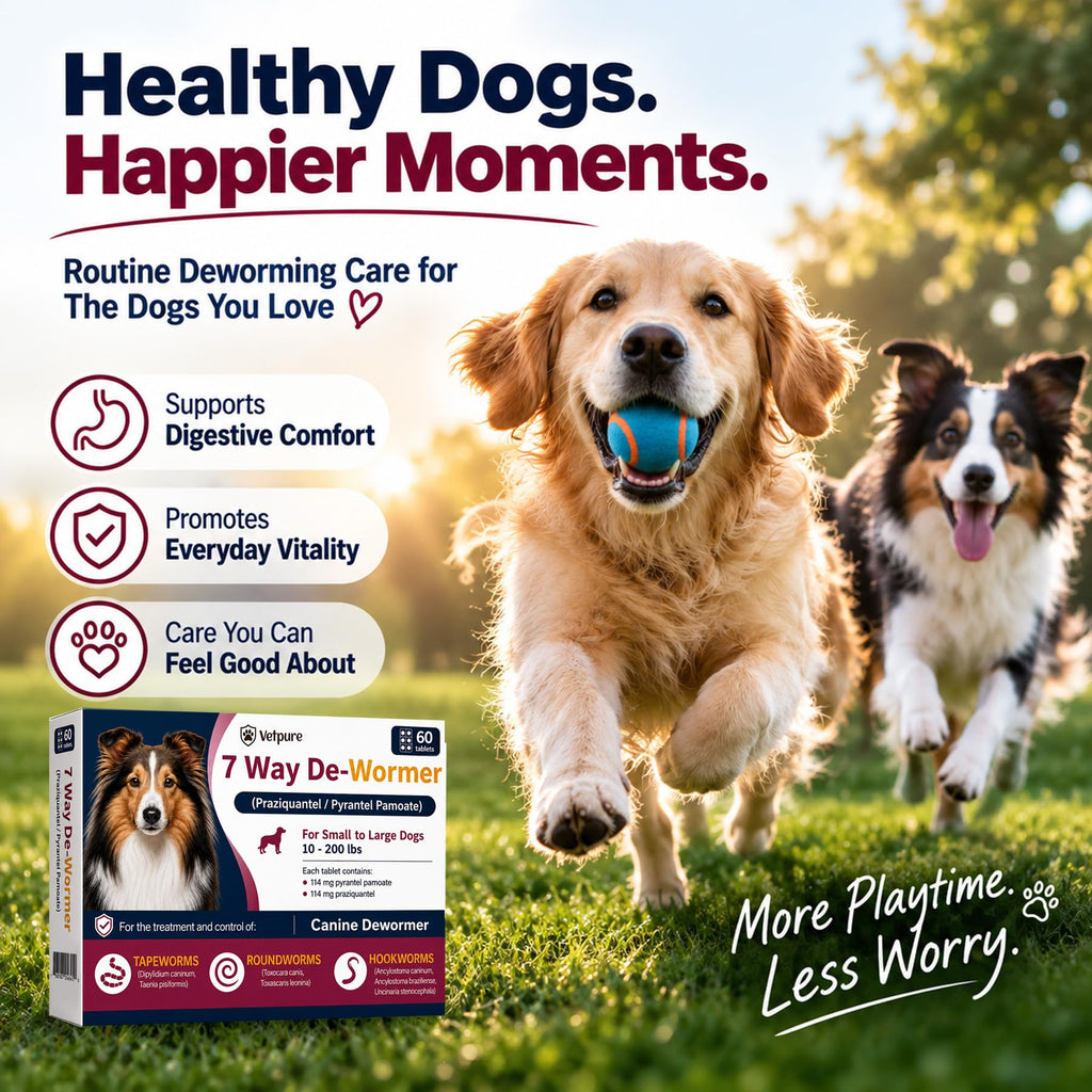 Dog Dewormer Tablets 60 Count E4014