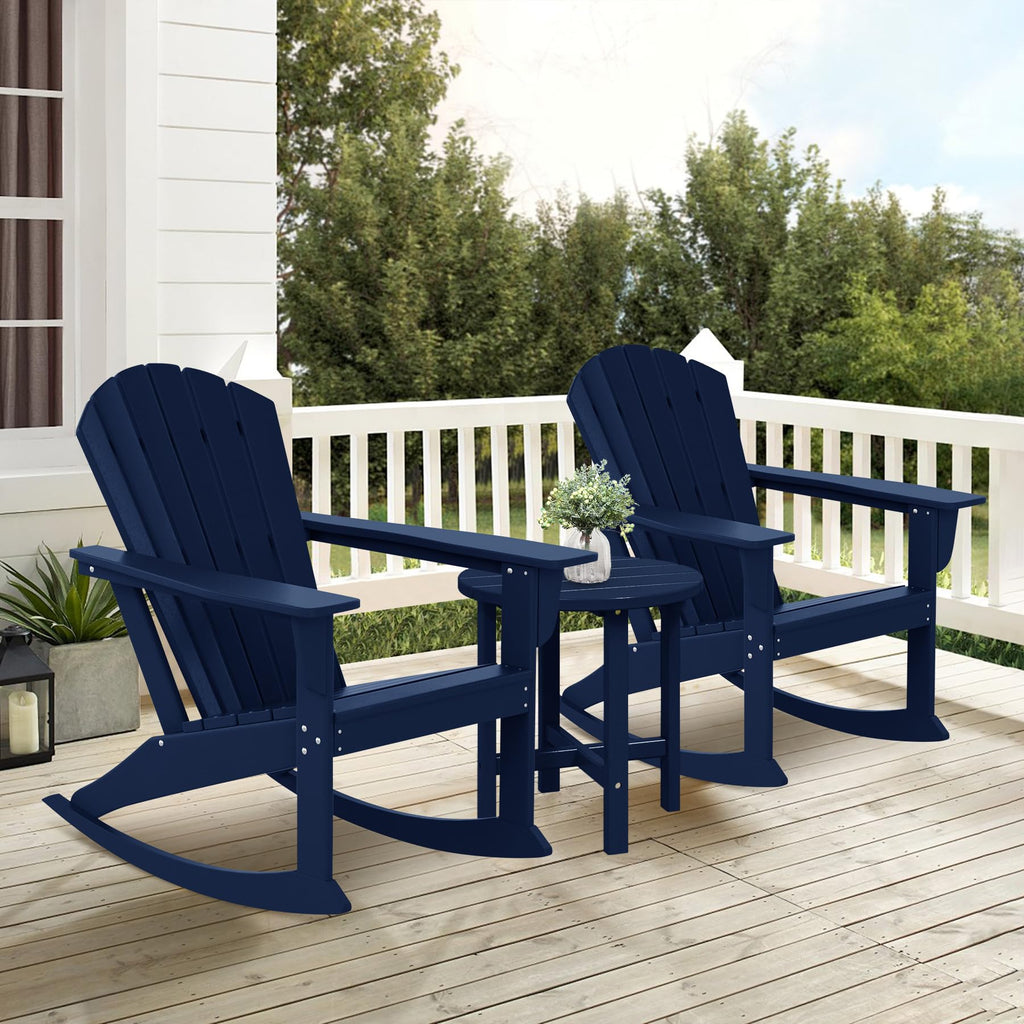 Navy Blue HDPE Adirondack Chair I825988