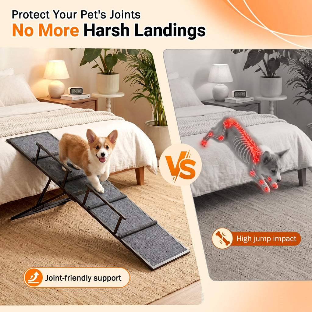 63" Foldable Metal Dog Ramp T459709