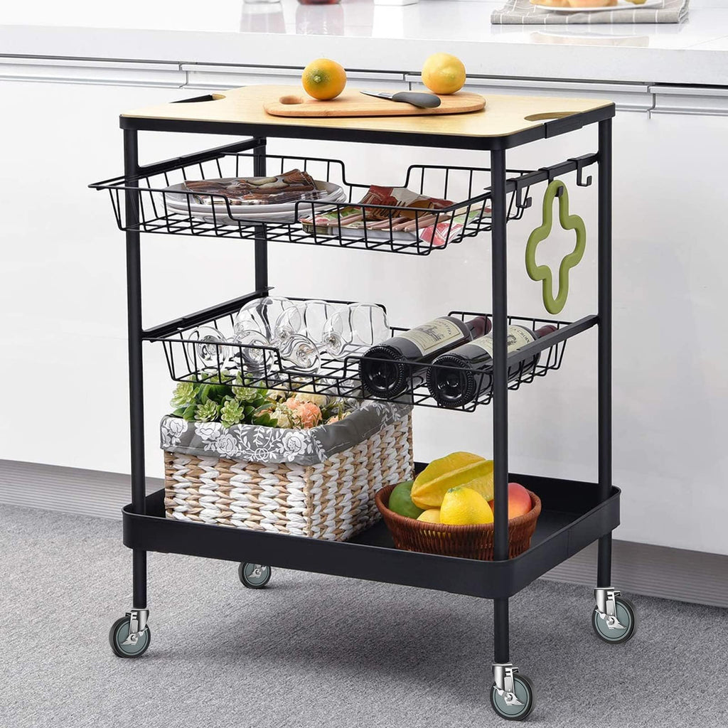 4 inches Casters for Wire Shelving Racks, Set of 4 D186