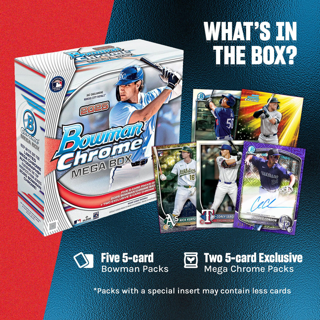 2025 Bowman Chrome MLB Baseball Mega Box D5604