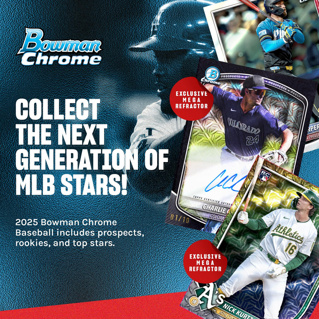 2025 Bowman Chrome MLB Baseball Mega Box D5604