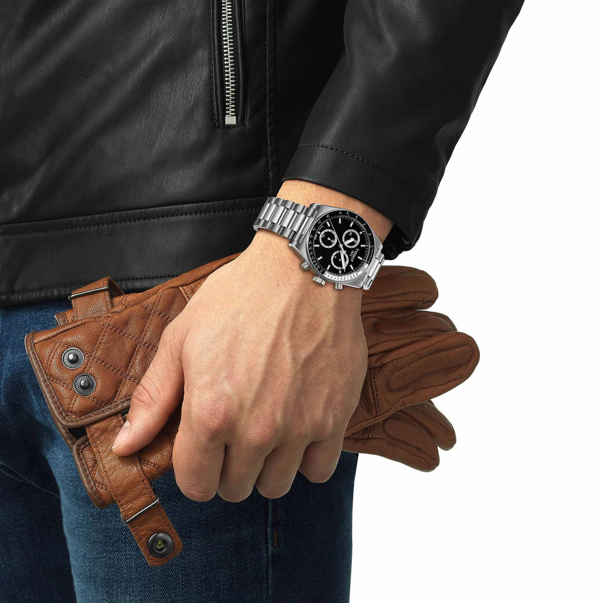Black Dial 40mm Swiss Quartz Chronograph Men's Watch M650954