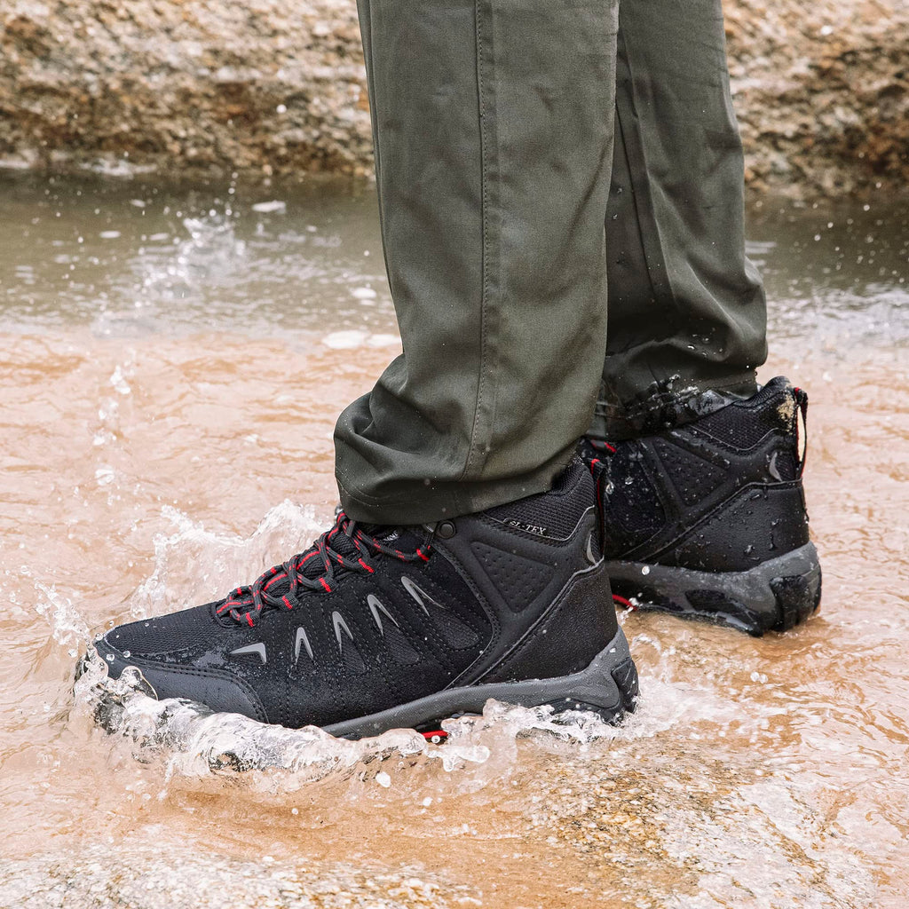 Men's Waterproof Non-Slip Lightweight Mid Top Hiking Boots F882319
