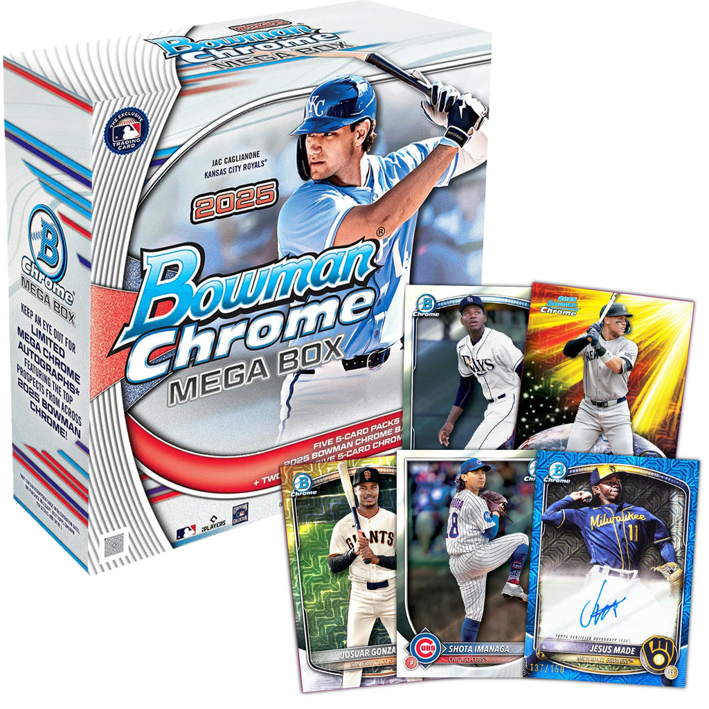 2025 Bowman Chrome MLB Baseball Mega Box D5604
