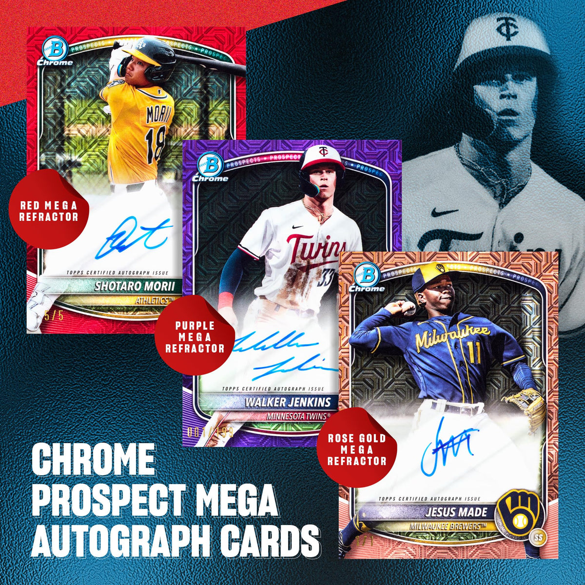 2025 Bowman Chrome MLB Baseball Mega Box D5604